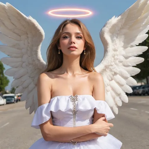 Prompt: GIVE ME A 7 ANGELS LADY