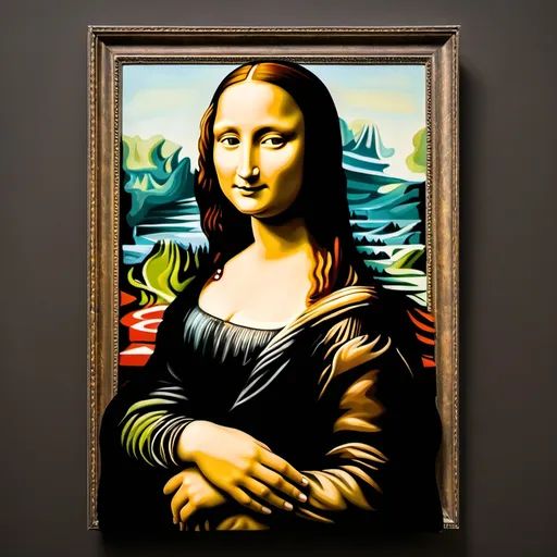 Prompt: make the monalisa painting