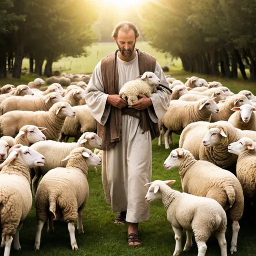 Prompt: “I am the good shepherd; I know my sheep and my sheep know me-just as the Father knows me and I know the Father-and I lay down my life for the sheep. (John 10:14-15)