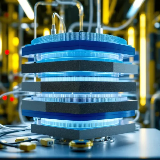 Prompt: Anion Exchange Membrane water electrolysis stack for Hydrogen production