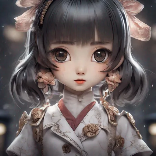 Prompt: "Chibi girl" intricate details, HDR, beautifully shot, hyperrealistic, sharp focus, 64 megapixels, perfect composition, high contrast, cinematic, atmospheric, moody