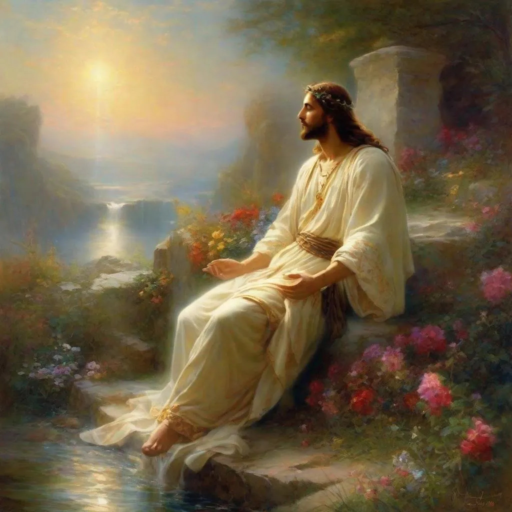 Prompt: Jesus The Christ: My arms are open to you. Don't think it's too late to come back. I am here waiting for you patiently.

Art by Hans Zatzka
