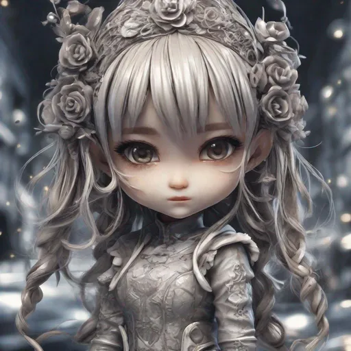 Prompt: "Chibi girl" intricate details, HDR, beautifully shot, hyperrealistic, sharp focus, 64 megapixels, perfect composition, high contrast, cinematic, atmospheric, moody