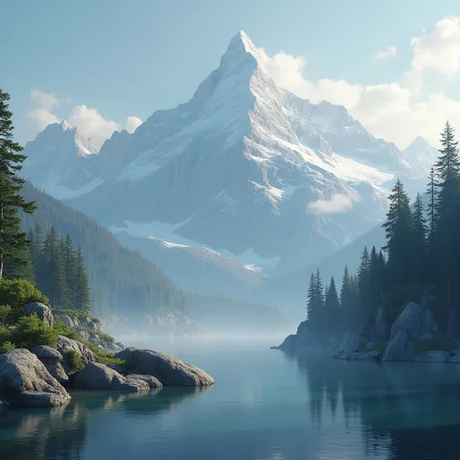 Prompt: realistic pictures of mountains in 4K of at least 4 megapixel