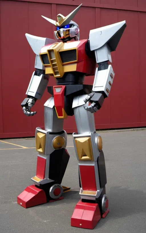 Prompt: giant robot megazord