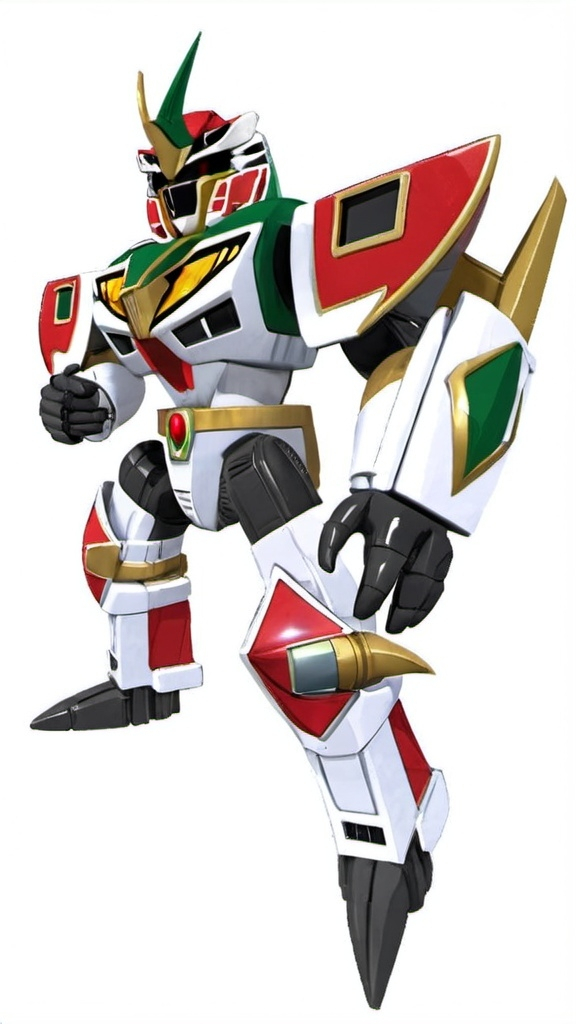 Prompt: mighty morphin power rangers dino megazord