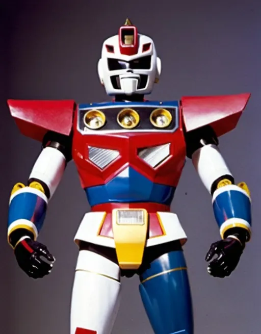 Prompt: super sentai Bioman super  giant robot