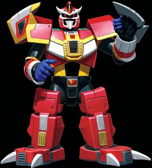 Prompt: Mighty Morphin Power Rangers Dino Megazord