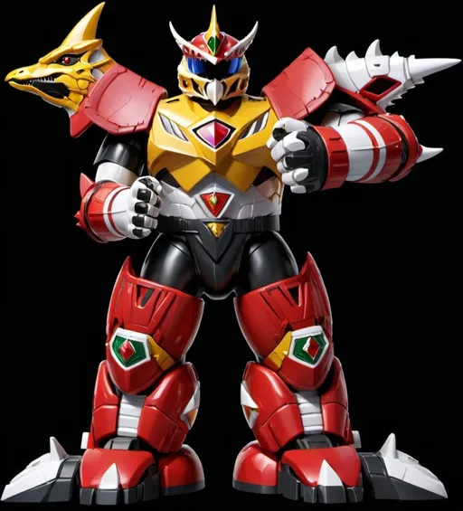 Prompt: Mighty Morphin Power Rangers Dino Megazord