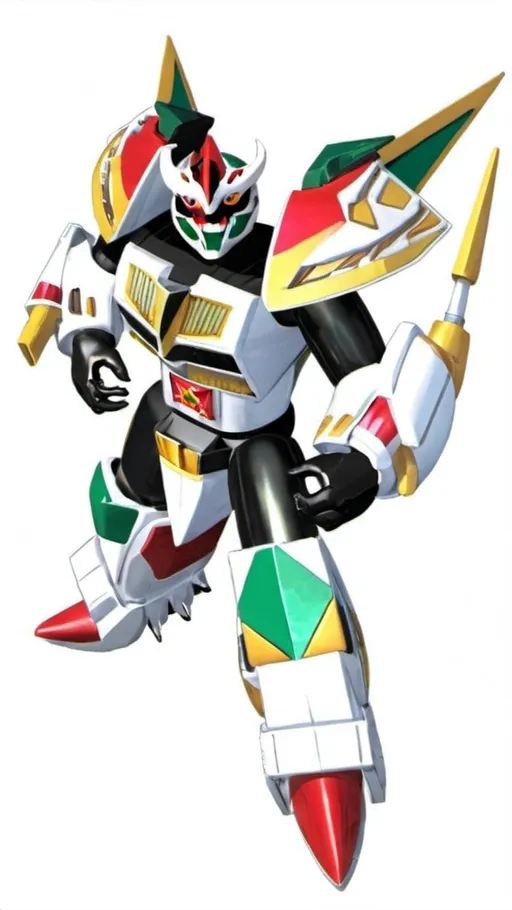 Prompt: mighty morphin power rangers dino megazord