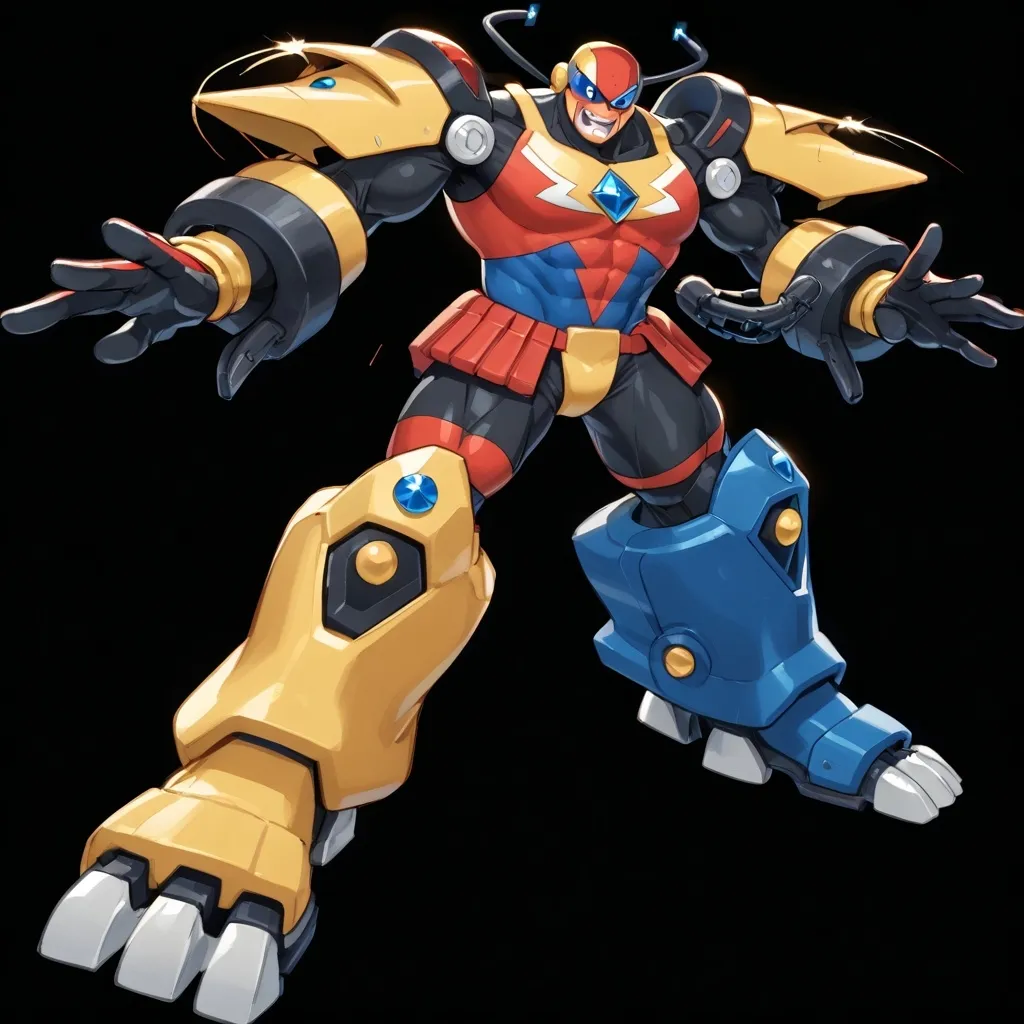 Prompt: mighty morphin power rangers dino megazord