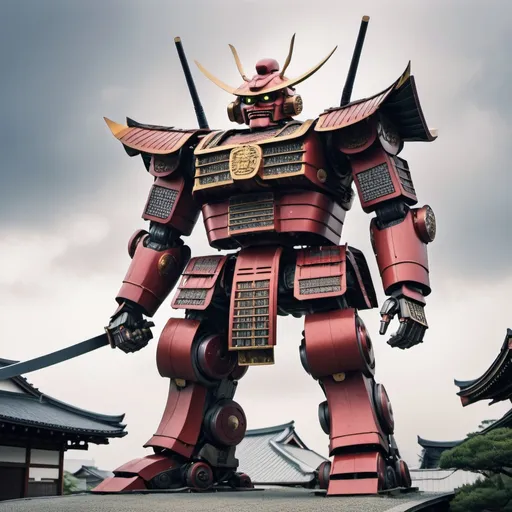 Prompt: japanese samurai giant robot