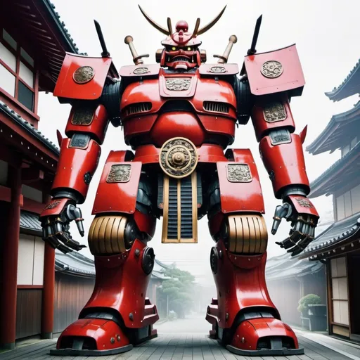 Prompt: japanese samurai giant robot