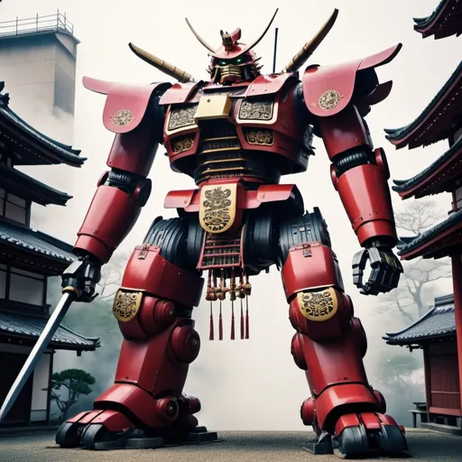 Prompt: japanese samurai giant robot