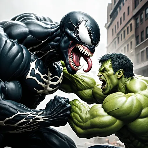 Prompt: venom vs hulk