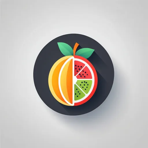 Prompt: create icon for analytics for fruit market share

