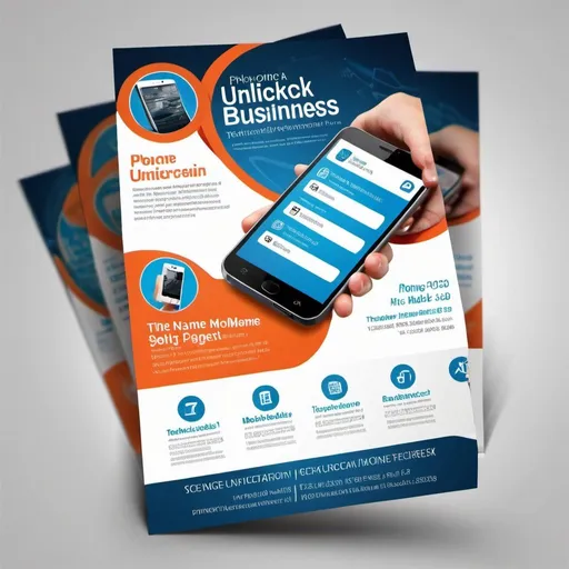 Prompt: create a phone-unlock business flyer. the name of the business is Mobile Phone software Techinician