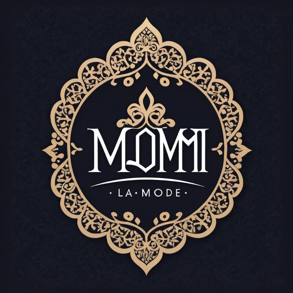 Prompt: "Design a captivating logo for MOMIN LA MODE, a Pakistani clothing store in Mississauga, Ontario. Incorporate elements that reflect the rich heritage and modern flair of Pakistani fashion, capturing the essence of elegance, cultural diversity, and style. 