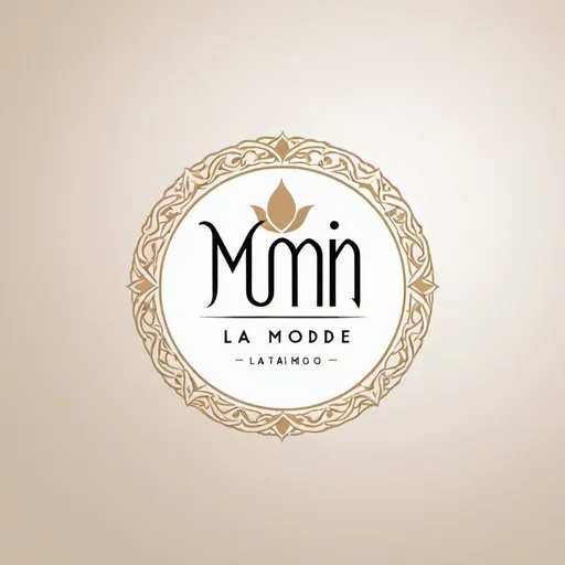 Prompt: elegant logo for MOMIN LA MODE, a Pakistani clothing boutique 