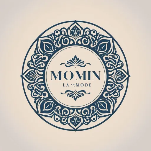 Prompt: "Design a captivating logo for MOMIN LA MODE, a Pakistani clothing store in Mississauga, Ontario. Incorporate elements that reflect the rich heritage and modern flair of Pakistani fashion, capturing the essence of elegance, cultural diversity, and style. 