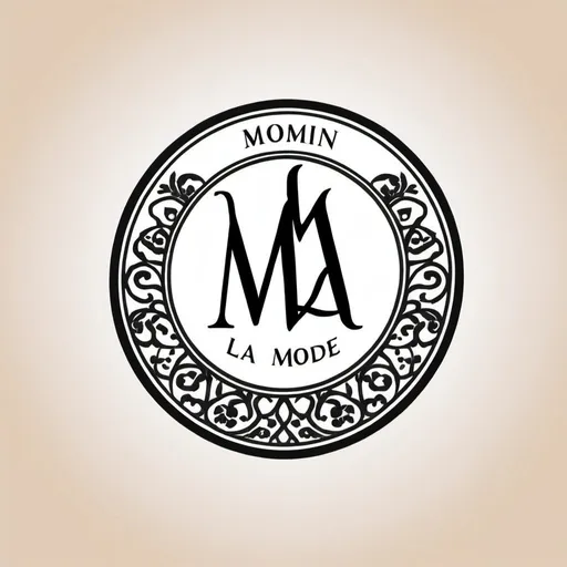 Prompt: "Design logo for MOMIN LA MODE, a Pakistani clothing store in Mississauga, Ontario. 