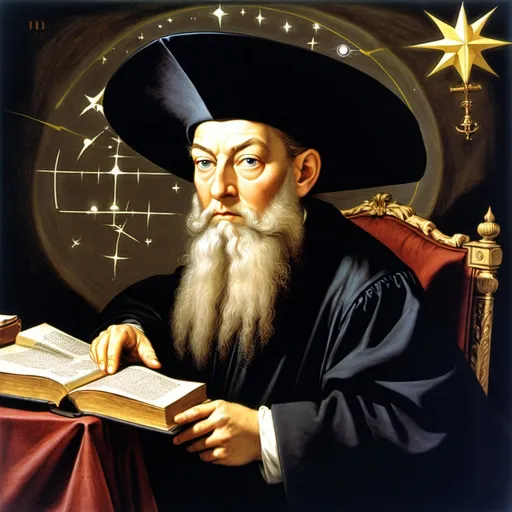 Prompt: Nostradamus