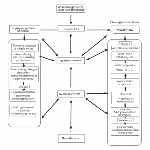 Prompt: a simple flow chart starting at inquiry to retainer/questionnaire then to initial design then  to design approval then to assembly & delivery