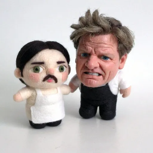 Prompt: Marco Pierre White making Gordon Ramsay cry.