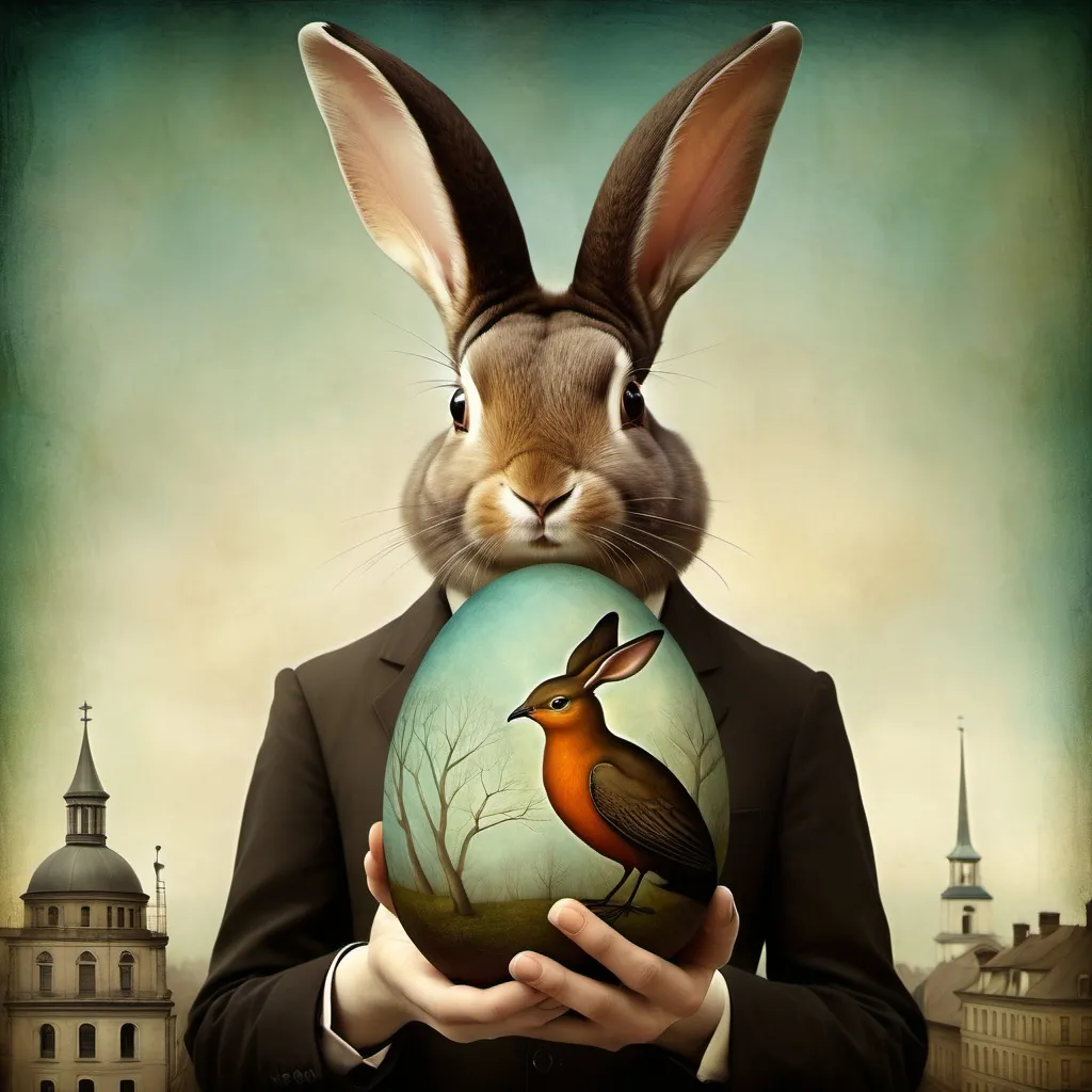 Prompt: Easter egg by Christian Schloe