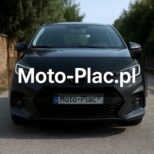 Prompt: Zdjęcie samochodu z tekstem na środku,,Moto-Plac.pl