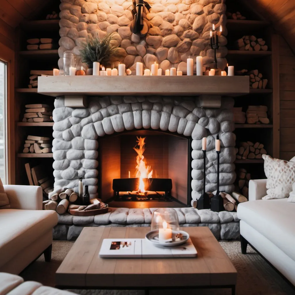 Prompt: Cozy Fireplace 