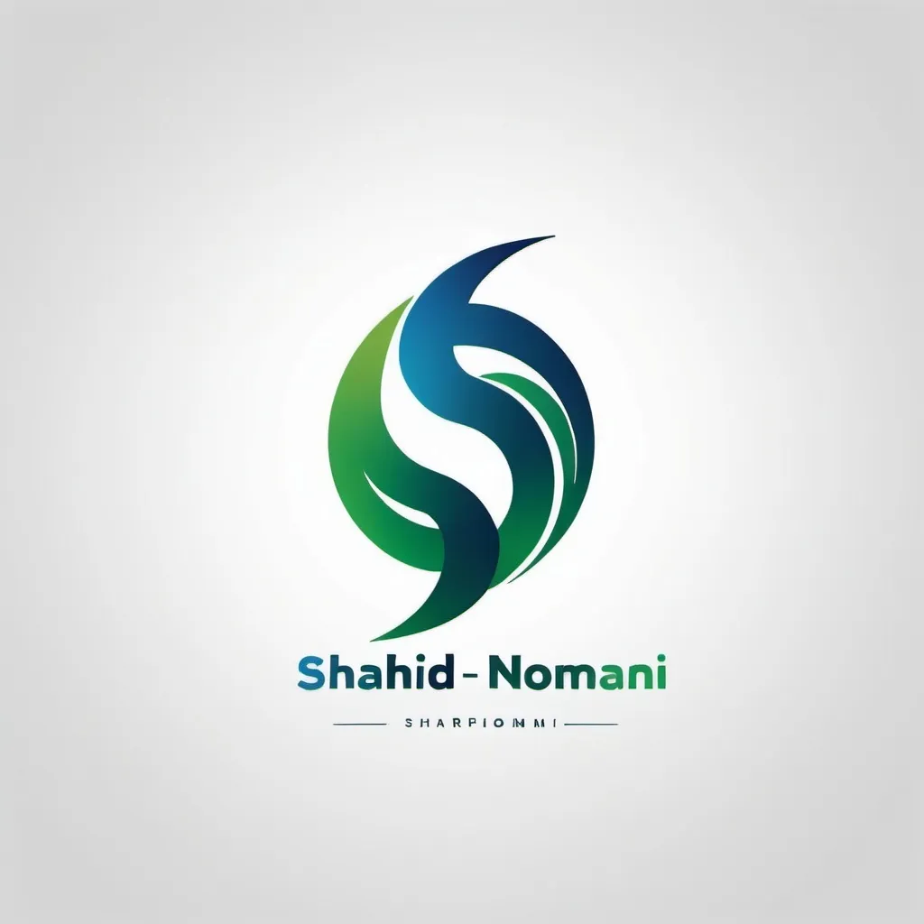 Prompt: A striking and powerful logo for 'Shahid Nomani', featuring a custom typeface that exudes strength and stability. The letters 'S' and 'N' are fused together, forming a strong and unified shape. A dynamic gradient of green and blue runs through the logo, symbolizing growth and innovation within the psychology and philosophy industry. The logo is set against a clean and crisp white background, allowing it to stand out and convey a sense of professionalism and reliability.