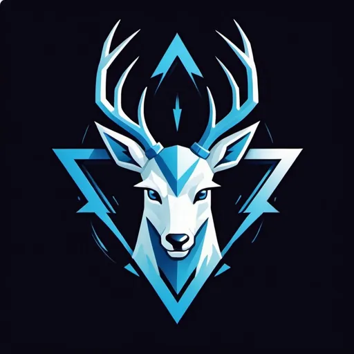 Prompt: "Create a dynamic gamer logo featuring a prominent, minimalistic white deer in the center. Behind the deer, design a striking triangle composed of electric lightning bolts. At the bottom of the logo, include the letters 'TG' in bold, modern font to represent the gaming team name. Ensure the letters 'TG' are clearly visible and integrated into the design. Use vibrant colors, specifically orange and electric sky blue, to give the logo an edgy and energetic look with a futuristic aesthetic."