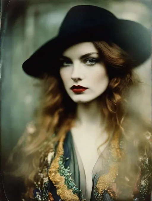 Prompt: Gypsy Lomography artist style Ellen Rogers, Paolo Roversi, and Sarah Moon