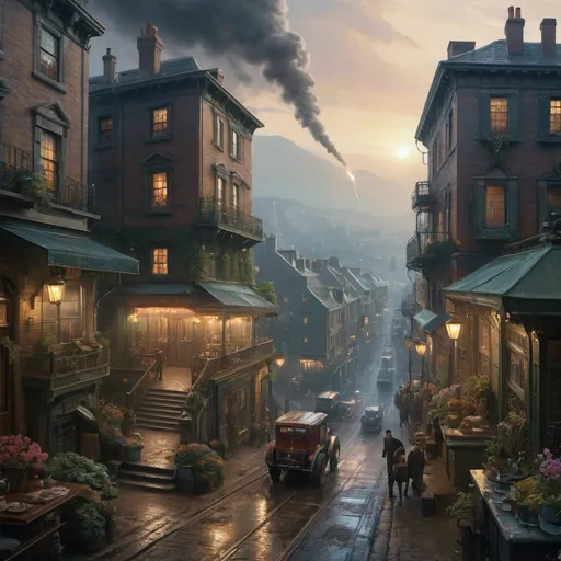 Prompt: Beautiful painting of a Spring valley, perfect composition, masterpiece, brilliant colors, fine art, 4k, 3d, sharp focus, Nicky Boehme, Lushill style Victorian Era, cozy London landscape, elegant ambiance, centered, symmetry, 4k, 3d, high definition, bright, sharp, realistic, Emile Vernon, Thomas Kinkade, Emile Munier, trending on artstation, sharp focus, studio photo, intricate details, highly detailed, by Greg rutkowski, cinematic, 4k, epic Steven Spielberg movie still, sharp focus, emitting diodes, smoke, artillery, sparks, racks, system unit, motherboard, by pascal blanche rutkowski repin artstation hyperrealism painting concept art of detailed character design matte painting, 4 k resolution blade runner