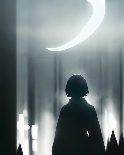 Prompt: A figure slowly fading into the shadows, their presence slipping away like a whisper in the wind. Desperately trying to grasp onto what was once within reach, but realizing there was nothing left to hold onto. The dim light casting a haunting glow as they recede into the darkness, a silent departure that leaves an echoing sense of loss.