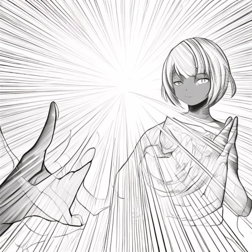Prompt: african american
 looking at magic in their hands
