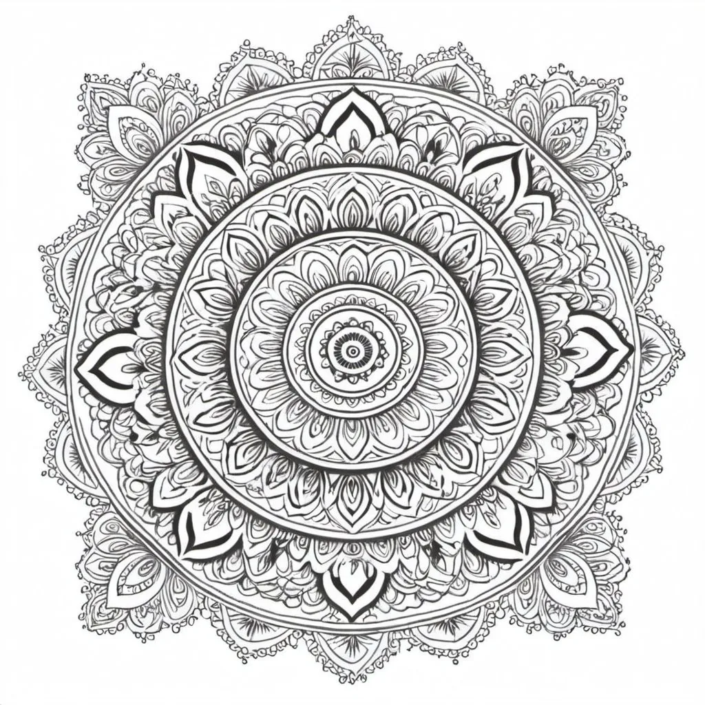 Prompt: create 20 different 
henna in a mandala style 