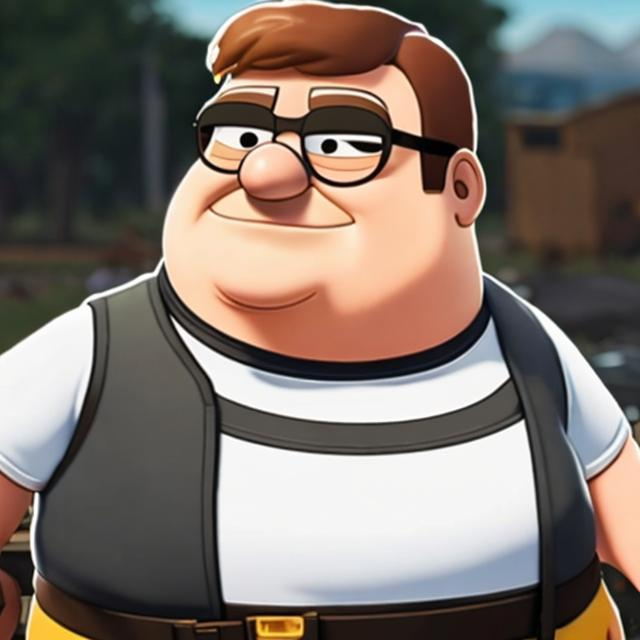 Prompt: peter griffin in pubg mobile
