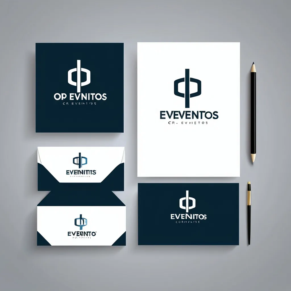 Prompt: Create a modern, professional logo for a business called 'OP Eventos CR'. The design should be sleek, minimalistic, and elegant, suitable for a corporate events company. Use the following color palette: #1f262e, #2e4769, #4c7c1, and #f33535. Avoid any background or text, focusing solely on the logo image itself, and ensure the style conveys professionalism and creativity