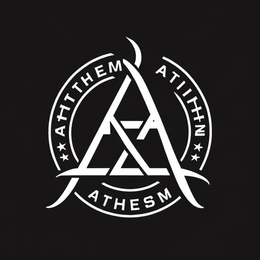 Prompt: Atheism logo