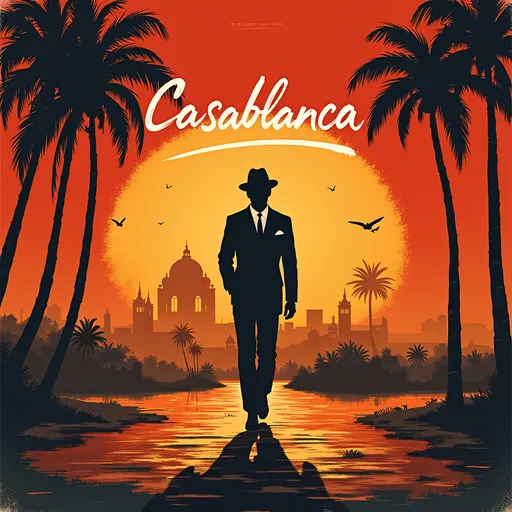 Prompt: A captivating 1940s style movie poster featuring the film Casablanca dramatically titled ["Dash McNab"]