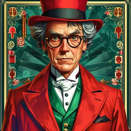 Prompt: (character sheet of Clue characters), (illustrative style), vibrant color palette, whimsical design, playing cards layout, fictional character details, each character portrait prominently displayed, Colonel Mustard in a dapper suit, Professor Plum with a slightly mischievous expression, Miss Scarlet in glamorous attire, Reverend Green looking thoughtful, Mrs. White with a classic yet approachable demeanor, high-quality, dynamic composition, fantasy board game theme.