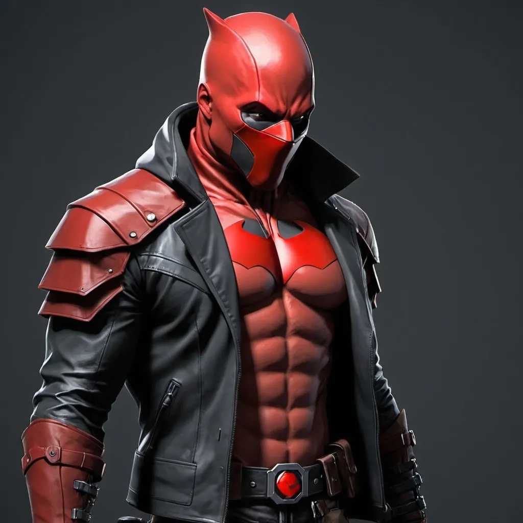 Prompt: create a suite that remember a lot the one from red hood and make it with material that coul actually be useful in real life