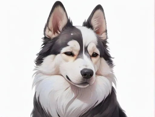 Prompt: Anime dog sleeping in cozy bedroom, soft pastel colors, detailed fur with delicate shading, cute and peaceful expression, comfortable bedding, warm and cozy atmosphere, high quality, anime, cozy, pastel colors, detailed fur, peaceful expression, warm atmosphere, comfortable bedding, professional