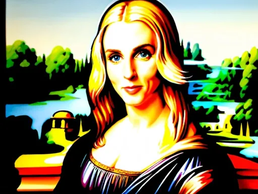 Prompt: A womans face in a realistic style of Leonardo DaVinci’s Mona Lisa.