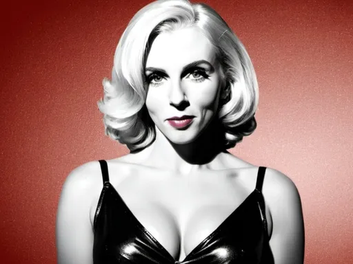 Prompt: A womans face in the style of Andy Warhol’s pop art Marylin Monroe.