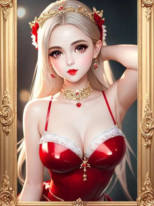 Prompt: Full-body detailed masterpiece, cute femenine woman pixie, red gloss beautiful lips, oval face,  high-res, quality upscaled image, perfect composition, highly detailed, intricate details, beautiful big eyes, maximum cuteness, lovely, adorable, beautiful, flawless, masterpiece, soft dramatic moody lighting, ultra high quality octane, hypermaximalist.