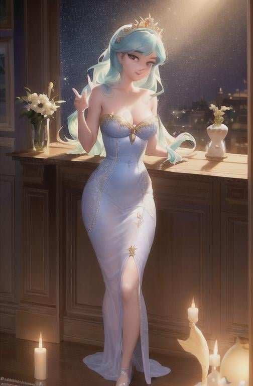 Prompt: Disney Pixar, exquisite new character, cute femenine woman mermaid, highly detailed, fluffy, intricate details, beautiful big eyes, maximum cuteness, lovely, adorable, beautiful, flawless, masterpiece, soft dramatic moody lighting, radiant love aura, ultra high quality octane render, hypermaximalist, trending on artstation, Anna Dittmann, Tom Blackwell