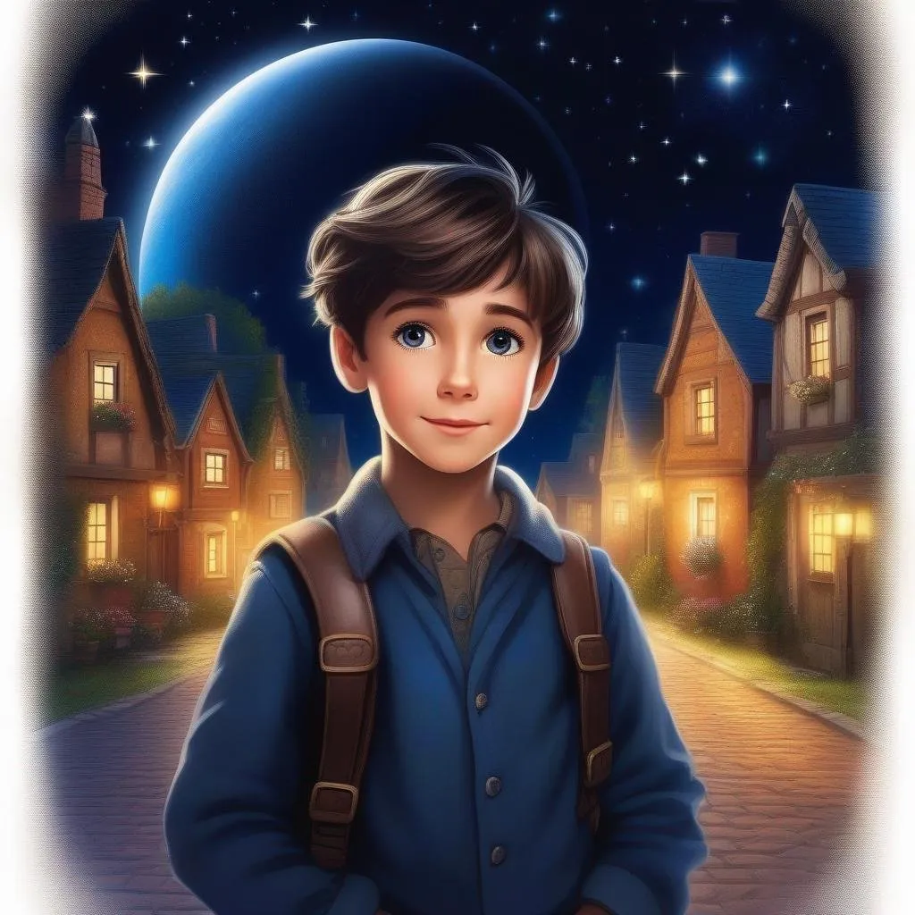 Prompt:  In a quaint village, lived a young boy named Alex. Alex was just like any other kid his age, but he had an insatiable curiosity about the stars and the mysteries of the universe.